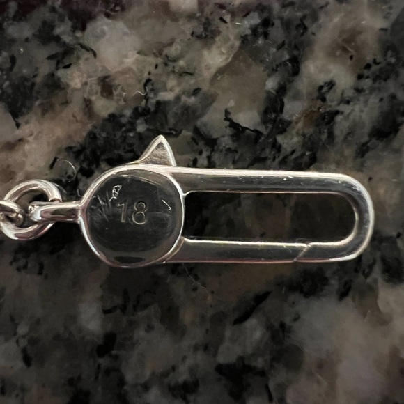 Gucci Trademark Silver Engraved Charm Bracelet - Picture 5 of 8